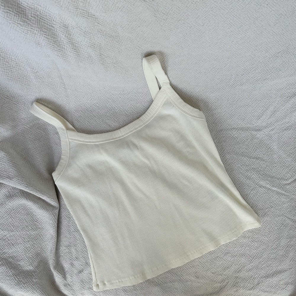 & Other Stories Ribbed Fitted Tank Size M